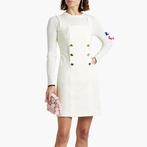 Derek Lam 10 Crosby Button-Embellished Mini Dress – Size US 8 / UK 12 / IT 44 (L